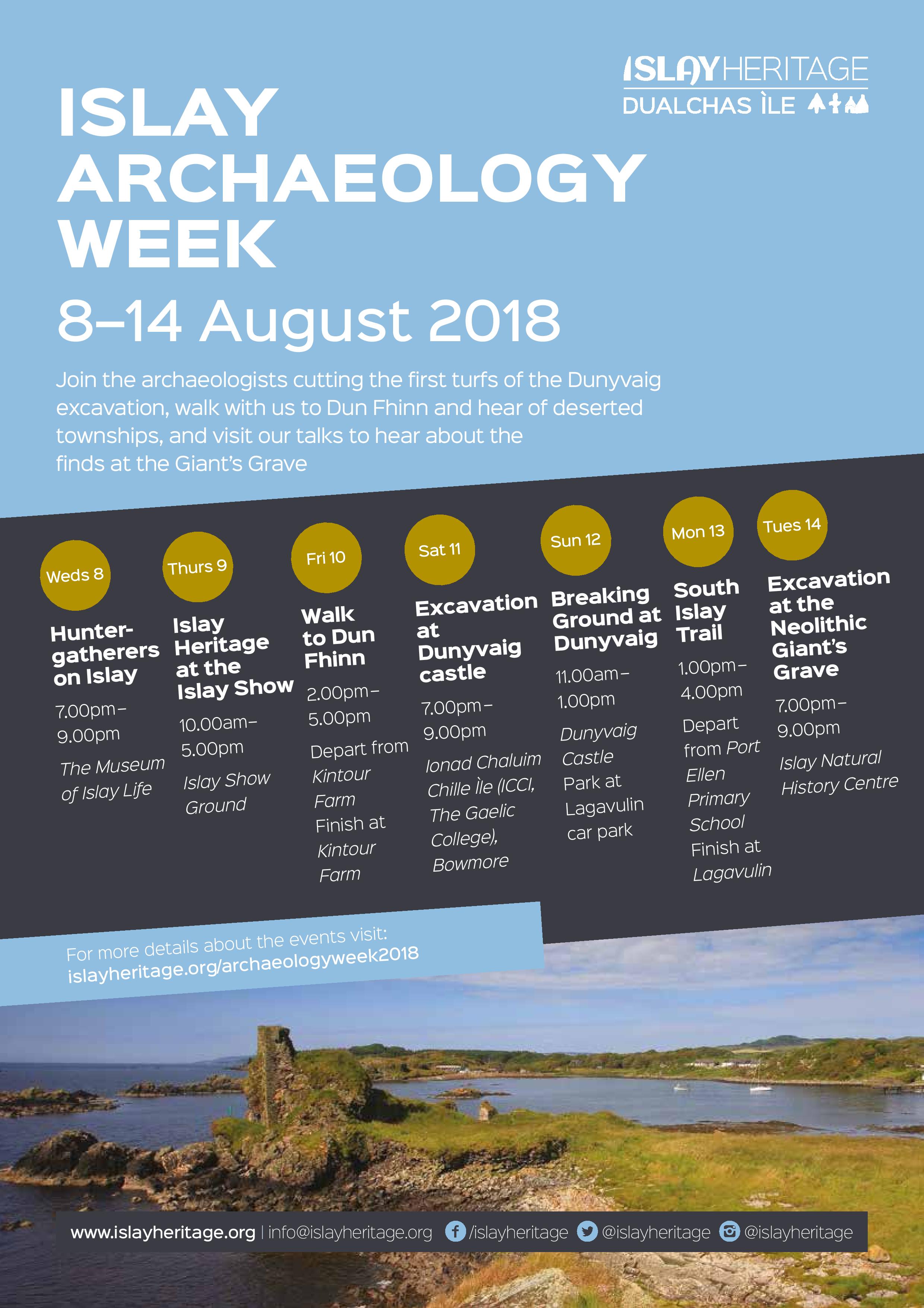 Islay Archaeology Week - 8-14 August 2018 - Islay Heritage